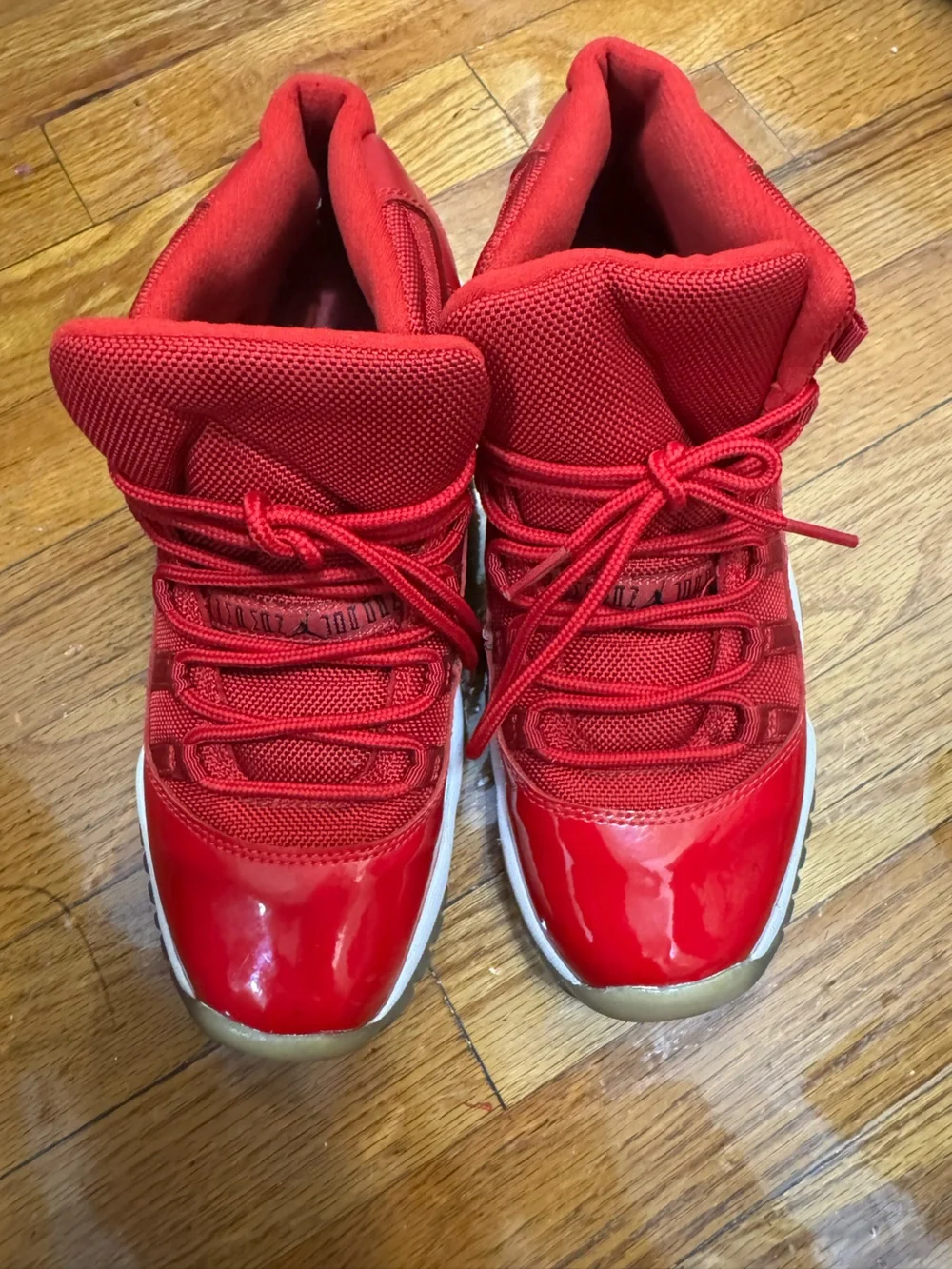 Kids Red High-Top Sneakers